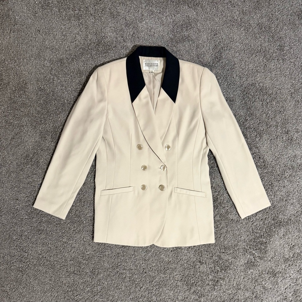 Executive Collection Women’s Formal Blazer Tan Brown Size 12